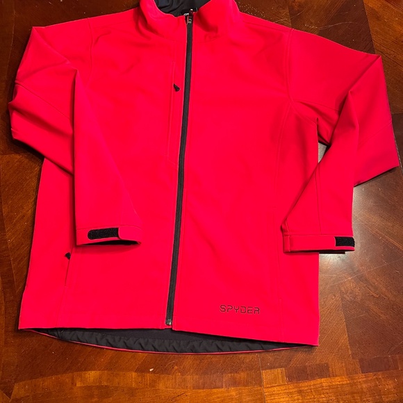 Spyder Men's Red Shell Jacket Sz L - Picture 1 of 7